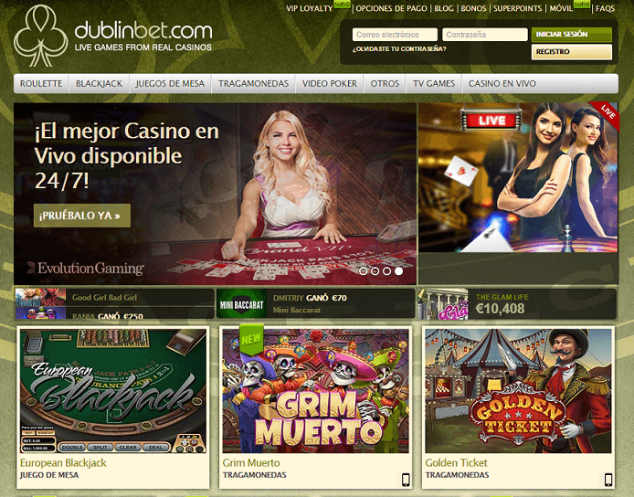 Dublinbet Homepage